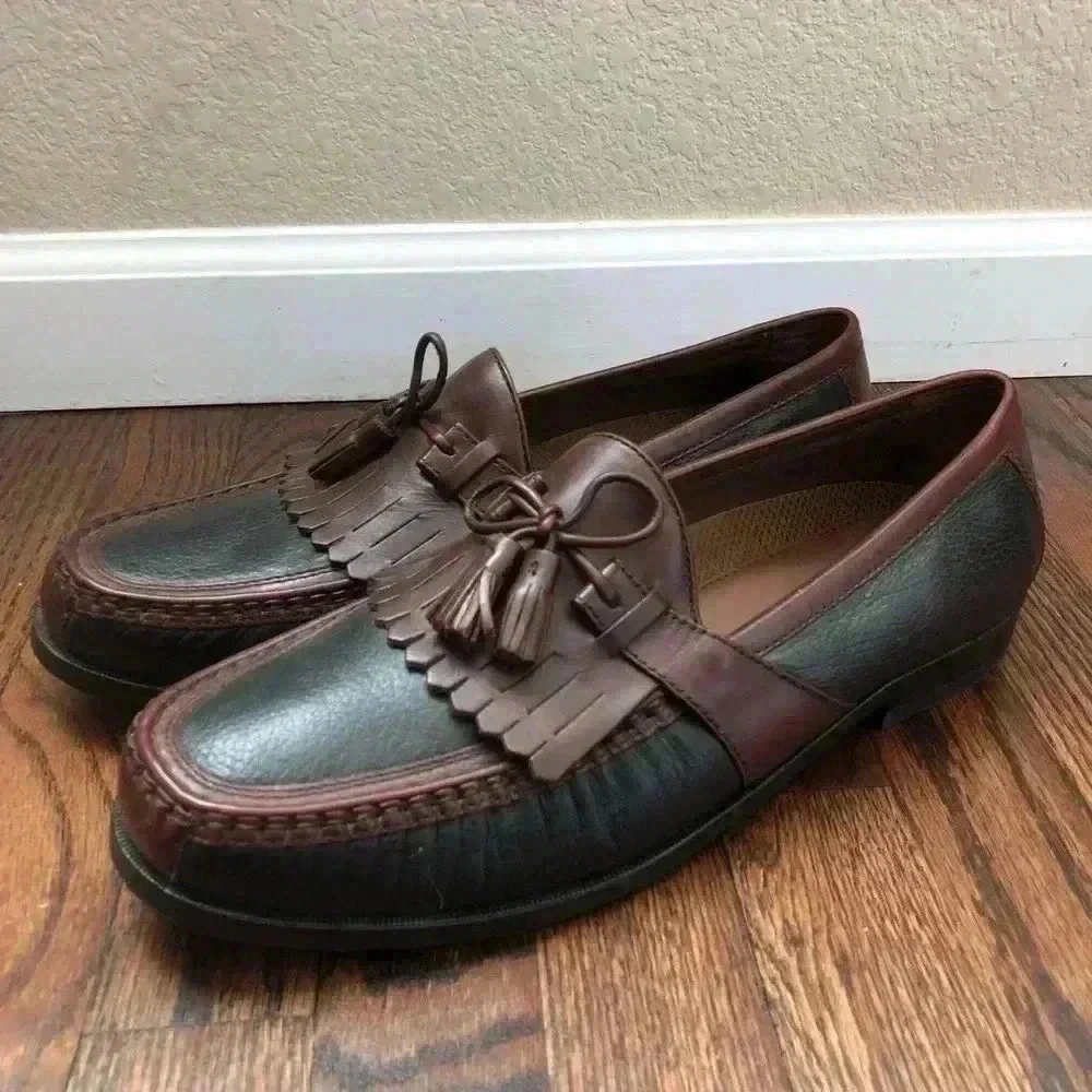 Johnston & Murphy Aragon Kiltie Tassel Loafter Men’s 13 M Black/Brown 20 0592